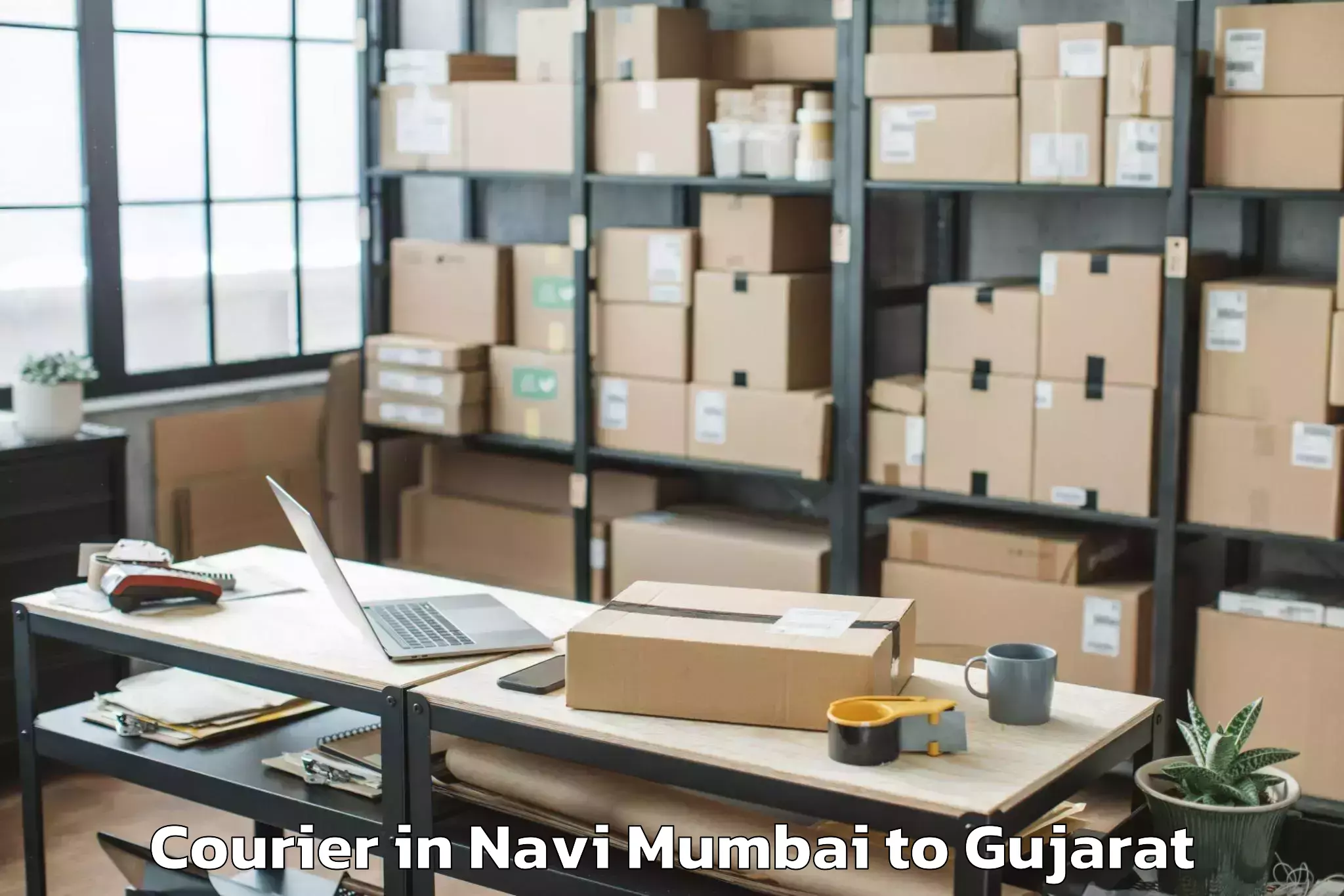 Easy Navi Mumbai to Vanthali Courier Booking